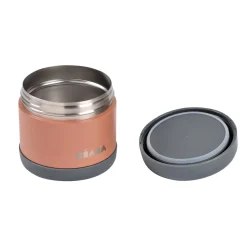 BÉABA Thermo-portion inox 500ml Gris minéral/Terracotta< Goûter Sain|Pots De Conservation