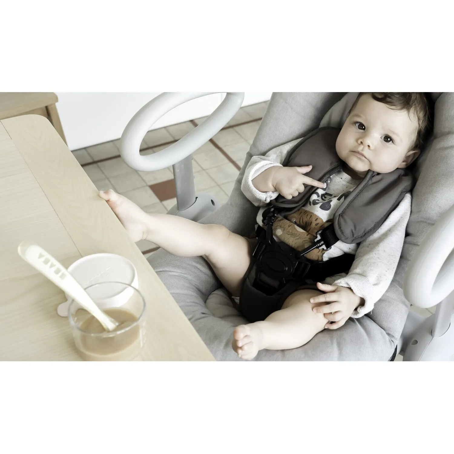 BÉABA Transat Up and Down® V4 Gris chiné< Transat Up & Down